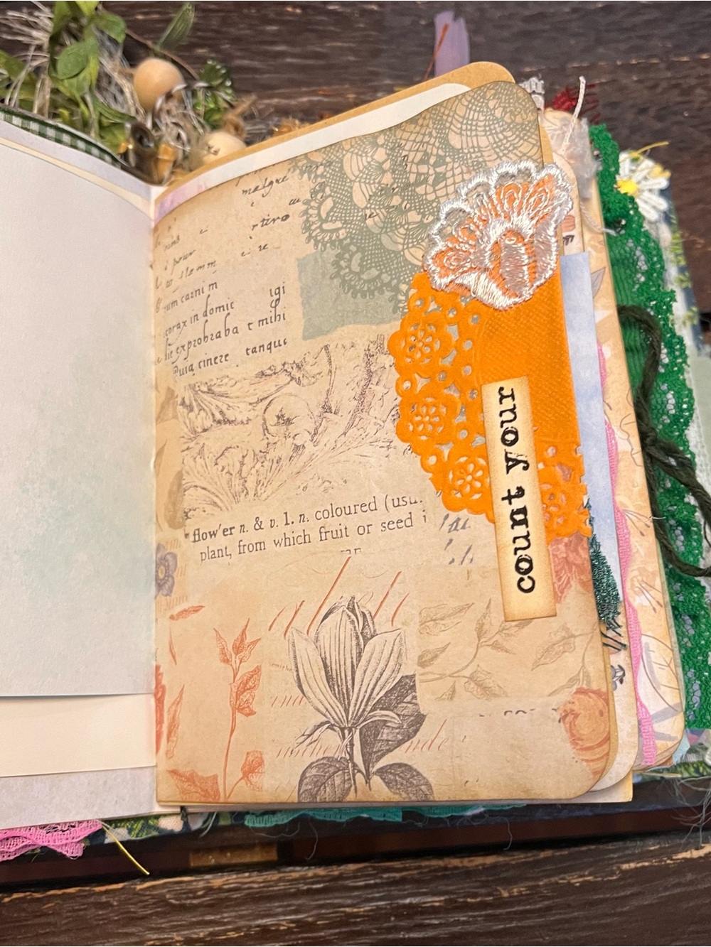 Small Chunky Junk Journal Nature Music Christian Faith Based Softcover 3 Sig - Picture 12 of 16